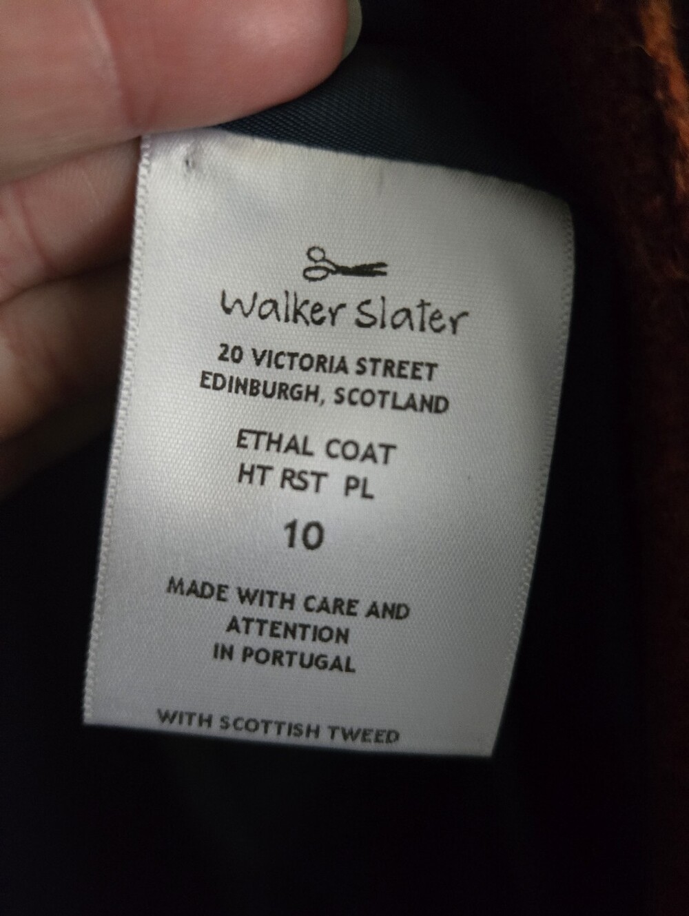 Wallwr Slater Ethel Tweed Coat Uk10 - Picture 6 of 9